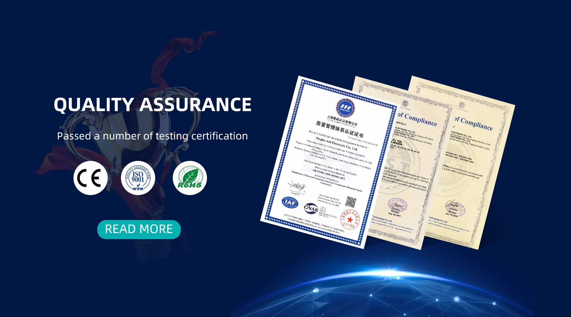 Certifikát Ningbo ACIT